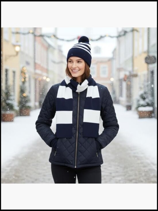 Unisex Knit Acrylic Scarf & Beanie Set - Winter Hat main image 6